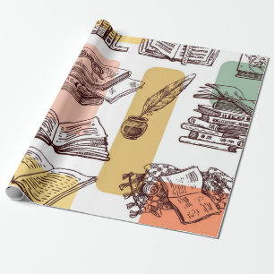 Boekenpatroon Cadeaupapier