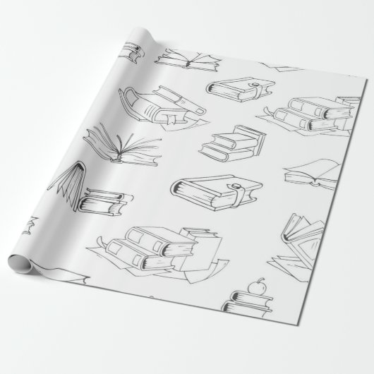 Boekenpatroon Cadeaupapier (Uitgerold)