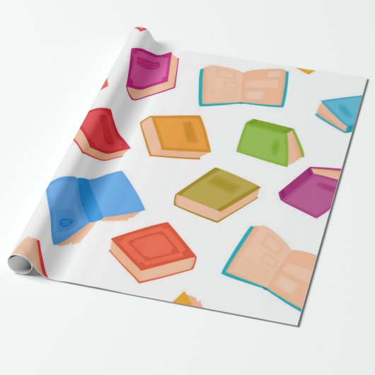 Boekenpatroon Cadeaupapier (Uitgerold)