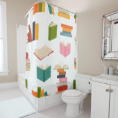 Boekenpatroon Douchegordijn (In situ)