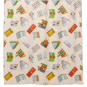 Boekenpatroon Douchegordijn (Voorkant)