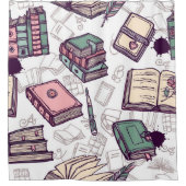 Boekenpatroon Douchegordijn (Voorkant)