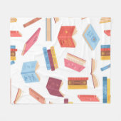 Boekenpatroon Fleece Deken (Voorkant (Horizontaal))