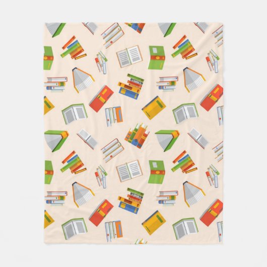 Boekenpatroon Fleece Deken (Voorkant)