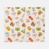 Boekenpatroon Fleece Deken (Voorkant (Horizontaal))