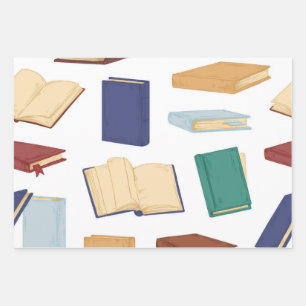 Boekenpatroon Inpakpapier Vel