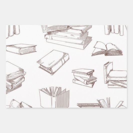 Boekenpatroon Inpakpapier Vel (Voorkant)