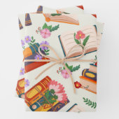 Boekenpatroon Inpakpapier Vel (In situ)