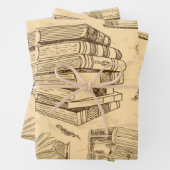 Boekenpatroon Inpakpapier Vel (In situ)