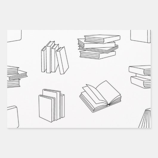 Boekenpatroon Inpakpapier Vel (Voorkant)