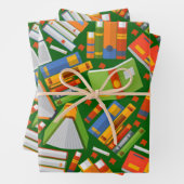 Boekenpatroon Inpakpapier Vel (In situ)