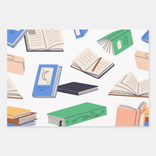 Boekenpatroon Inpakpapier Vel (Voorkant)