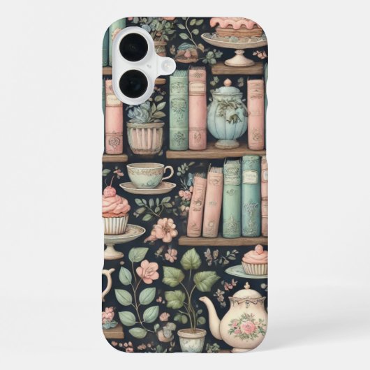 boekenpatroon iPhone hoesje (Achterkant)