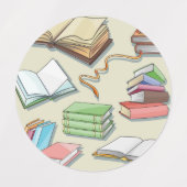 Boekenpatroon Labels (Design 1)