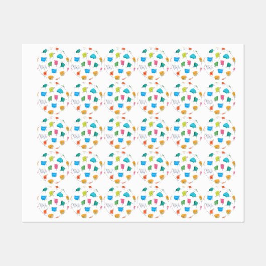 Boekenpatroon Labels (Vel)