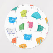 Boekenpatroon Labels (Design 1)