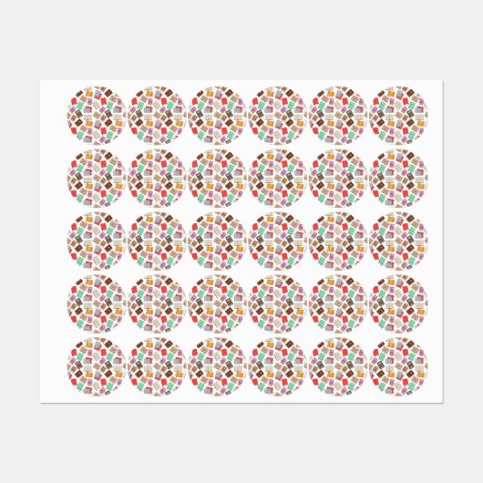 Boekenpatroon Labels (Vel)
