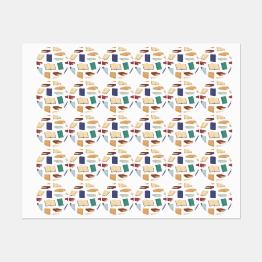 Boekenpatroon Labels (Vel)