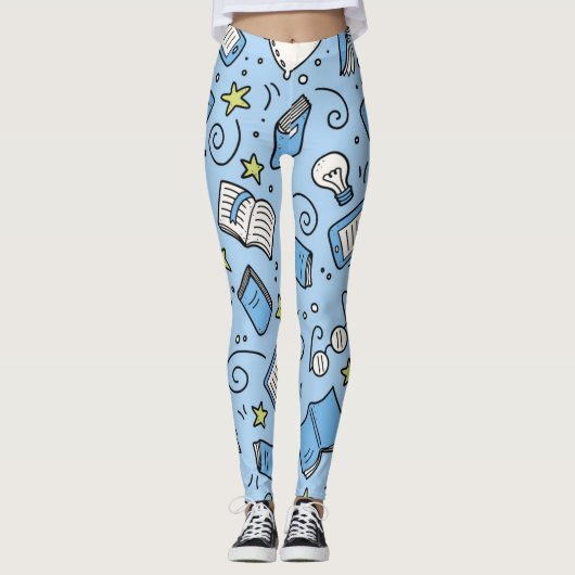 Boekenpatroon Leggings (Voorkant)