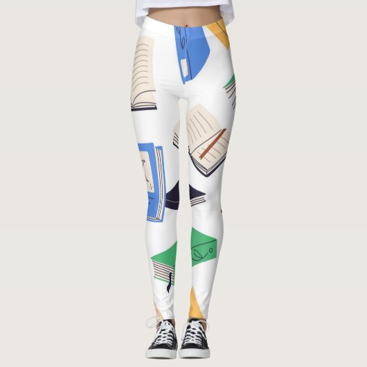 Boekenpatroon Leggings (Voorkant)
