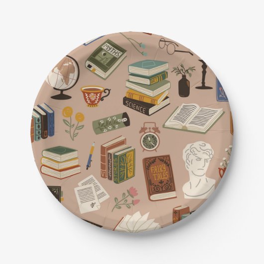 Boekenpatroon Papieren Bordje (Voorkant)