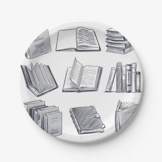 Boekenpatroon Papieren Bordje (Voorkant)