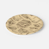 Boekenpatroon Papieren Bordje (Gekanteld)