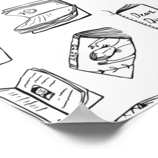 Boekenpatroon Poster (Hoek)