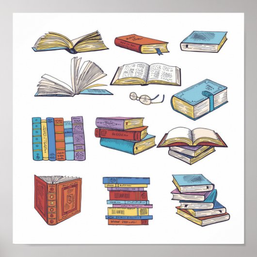 Boekenpatroon Poster (Voorkant)