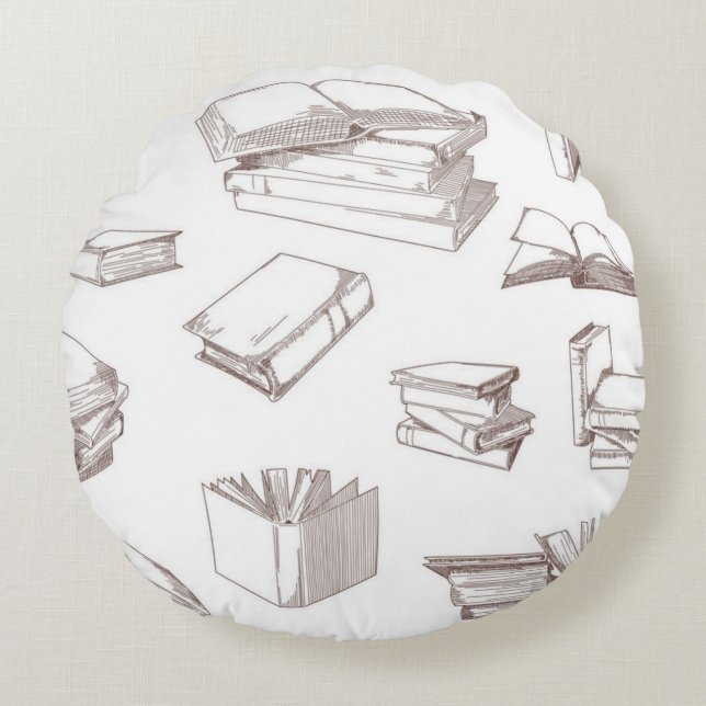 Boekenpatroon Rond Kussen (Voorkant)