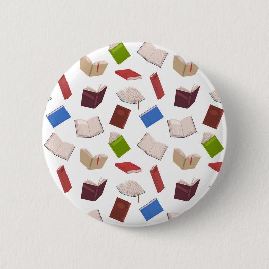 Boekenpatroon Ronde Button 5,7 Cm (Voorkant)