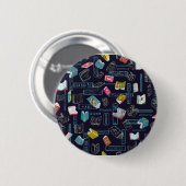 Boekenpatroon Ronde Button 5,7 Cm (Voorkant /achterkant)