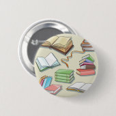 Boekenpatroon Ronde Button 5,7 Cm (Voorkant /achterkant)