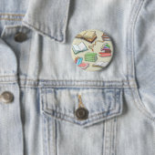 Boekenpatroon Ronde Button 5,7 Cm (In situ)