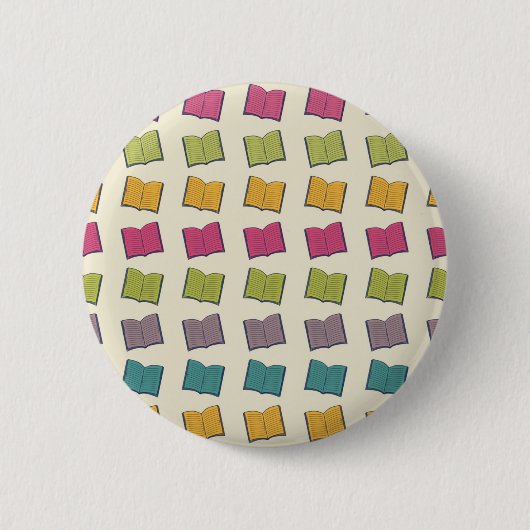 Boekenpatroon Ronde Button 5,7 Cm (Voorkant)