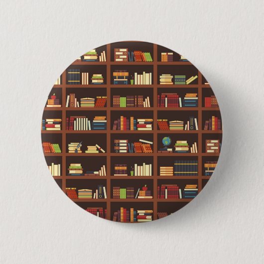 Boekenpatroon Ronde Button 5,7 Cm (Voorkant)