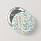 Boekenpatroon Ronde Button 5,7 Cm (Voorkant /achterkant)