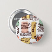 Boekenpatroon Ronde Button 5,7 Cm (Voorkant /achterkant)