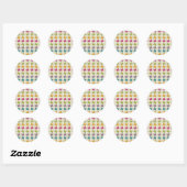 Boekenpatroon Ronde Sticker (Vel)