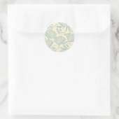 Boekenpatroon Ronde Sticker (Tas)