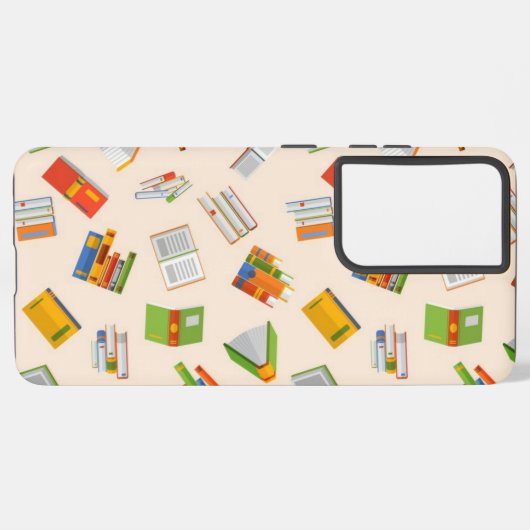 Boekenpatroon Samsung Galaxy Hoesje (Linkerkant)