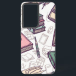 Boekenpatroon Samsung Galaxy Hoesje<br><div class="desc">Voor echte liefhebbers van boeken</div>