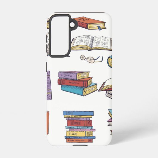 Boekenpatroon Samsung Galaxy Hoesje (Achterkant)