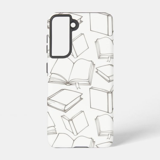Boekenpatroon Samsung Galaxy Hoesje (Achterkant)