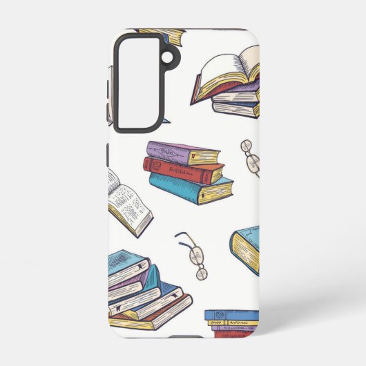 Boekenpatroon Samsung Galaxy Hoesje (Achterkant)