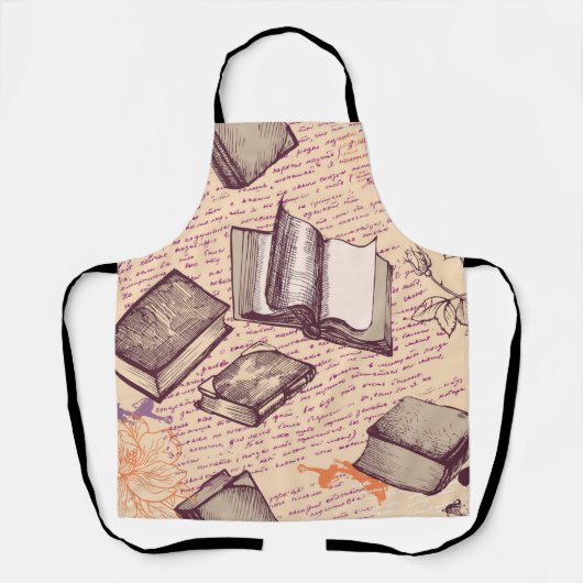 Boekenpatroon Schort (Voorkant)