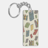 Boekenpatroon Sleutelhanger (Voorkant Links)