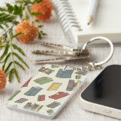 Boekenpatroon Sleutelhanger (Voorkant Rechts)