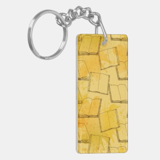 Boekenpatroon Sleutelhanger (Voorkant Links)