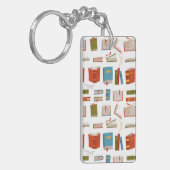 Boekenpatroon Sleutelhanger (Voorkant Links)
